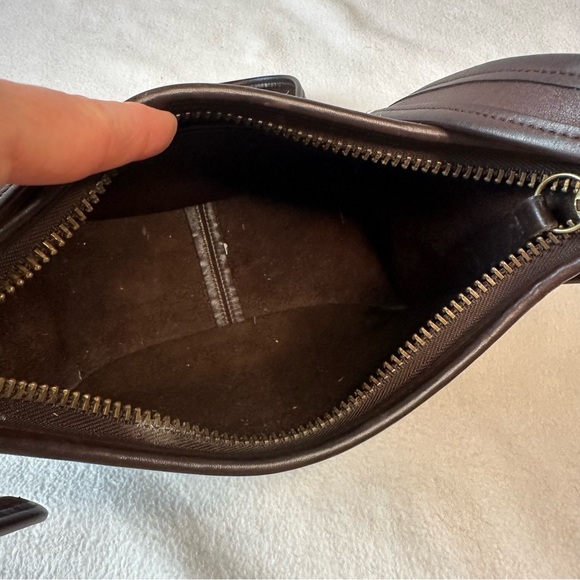 Coach Vintage Janice Legacy Mahogany Leather Crossbody Bag Adjustable 1998 - Picture 10 of 16